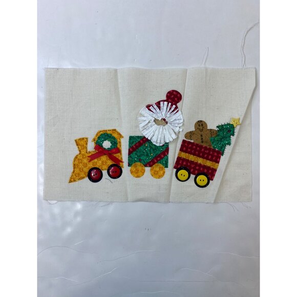 Holiday Dimension Kidz Collection Iron-On Fabric Appliqué Kit Santa Button Tree - Picture 4 of 8